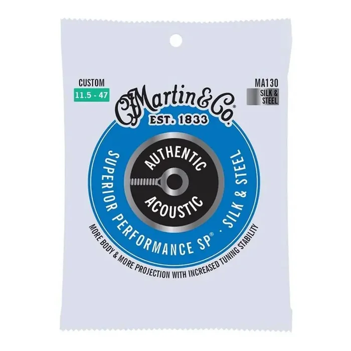Martin Superior Performance SP 80/20 string set silk & steel phosphor bronze, custom 0115-014-023-028-038-047