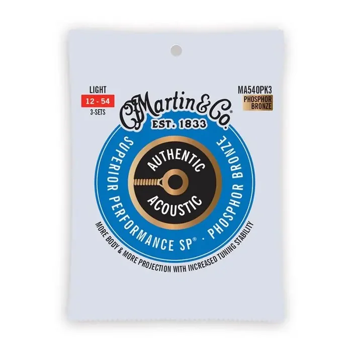 Martin Superior Performance SP PB string set 3 PACK phosphor bronze, light 012-016-025-032-042-054