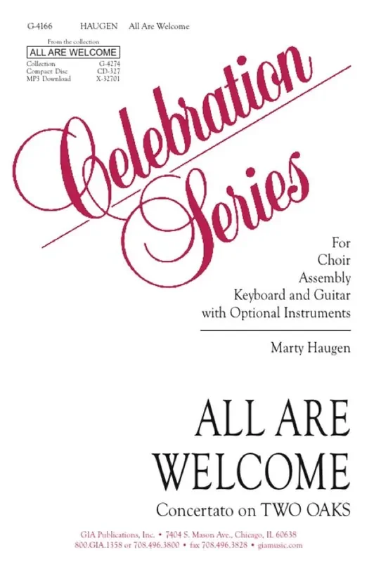 Marty Haugen All Are Welcome Gemischter Chor mit Begleitung
