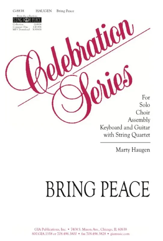 Marty Haugen Bring Peace – Instrument edition Gemischter Chor mit Ensemble
