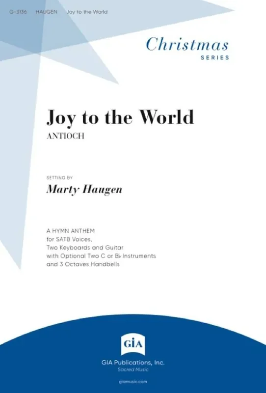 Marty Haugen Joy to the World – Instrument parts Gemischter Chor mit Begleitung