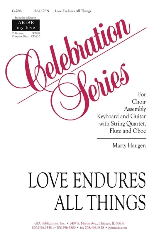 Marty Haugen Love Endures All Things Gemischter Chor mit Klavier/Orgel