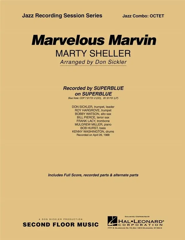 Marty Sheller Marvelous Marvin (Arr. Don Sickler) Jazz Ensemble