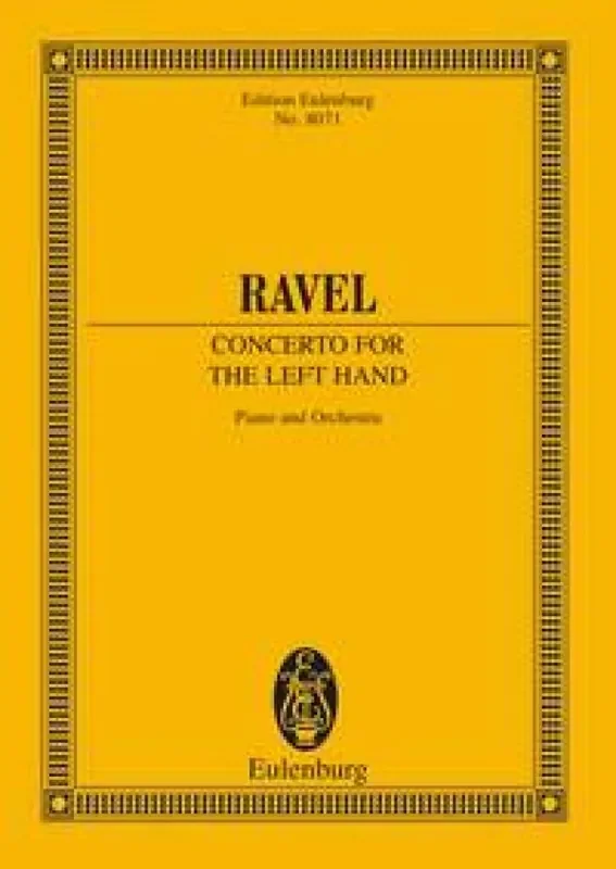 Maurice Ravel Piano Concerto For The Left Hand In D Major Orchester mit Solo