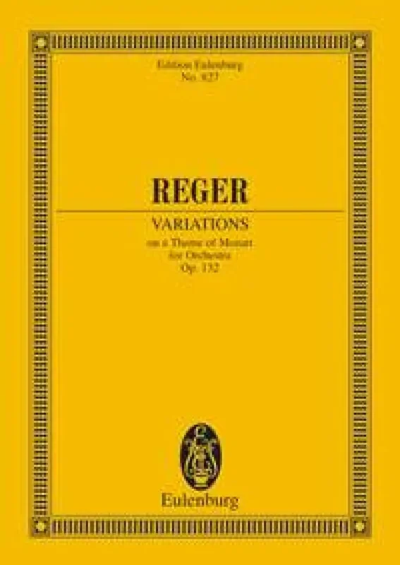Max Reger Variazioni E Fuga Su Un Tema Di Mozart Op.132 Orchester
