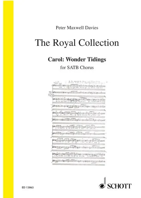 Maxwell Davies, Sir Peter Carol Wonder Tidings