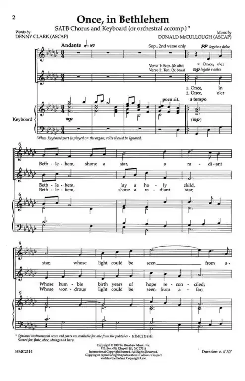 McCullough, Donald Once In Bethlehem