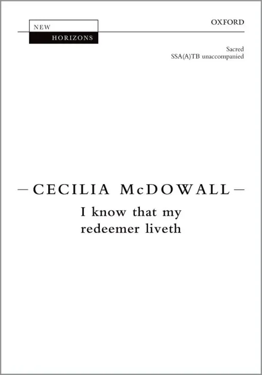McDowall, Cecilia I Know That My Redeemer Liveth