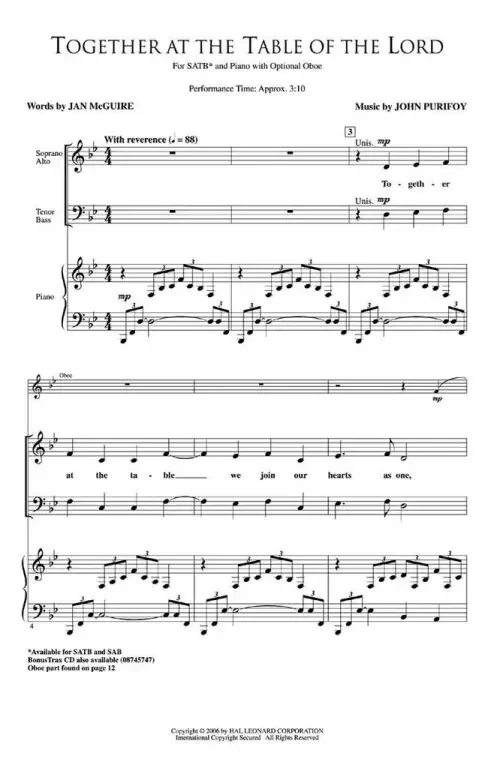 McGuire, Jan Together at the Table of the Lord