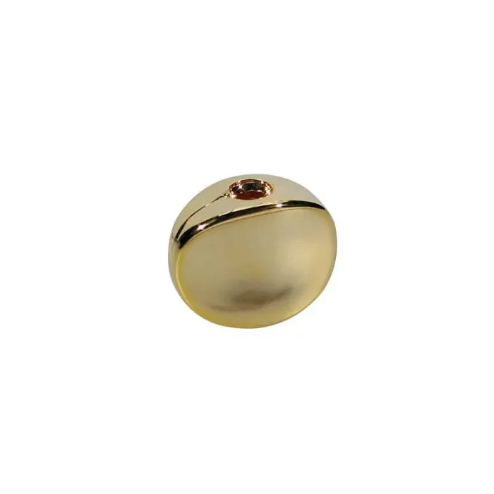 Mechaniekknoppen, metaal, verguld, schroefmodel, 18x14mm, 6-pack