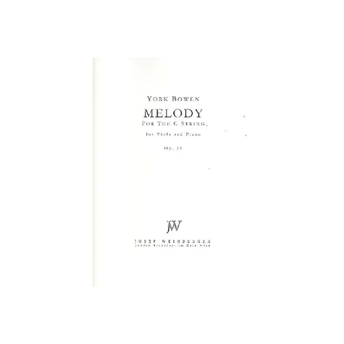Melody for the C String op. 51