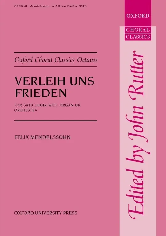Mendelssohn-Bartholdy, Felix Verleih Uns Frieden