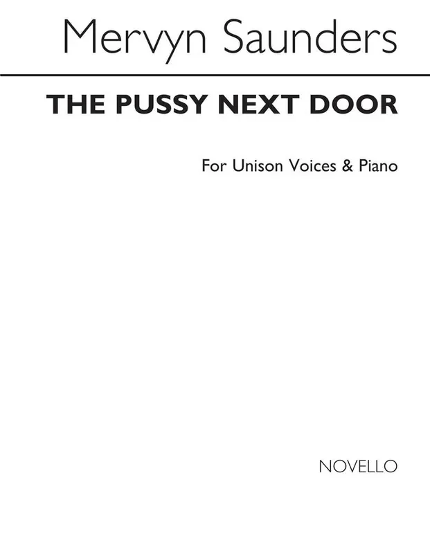 Mervyn Saunders The Pussy Next Door Gesang mit Klavier