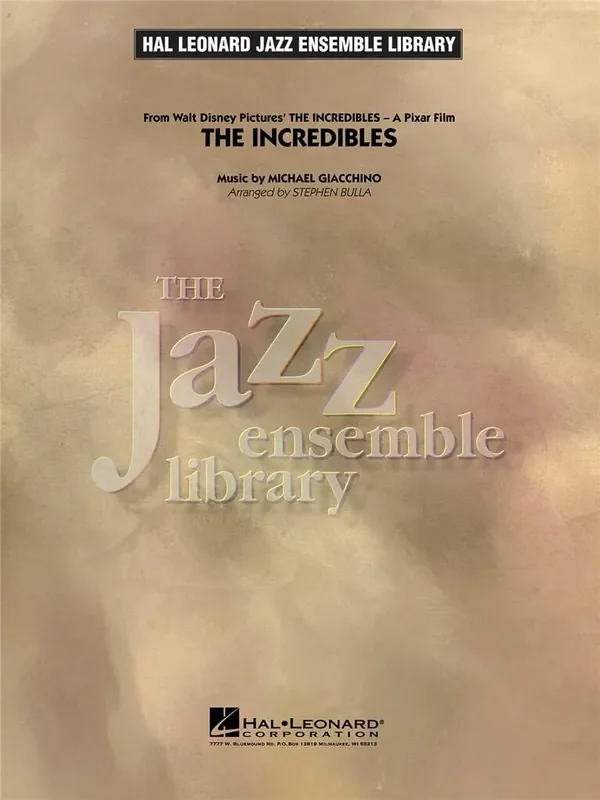 Michael Giacchino The Incredibles (Arr. Stephen Bulla) Jazz Ensemble