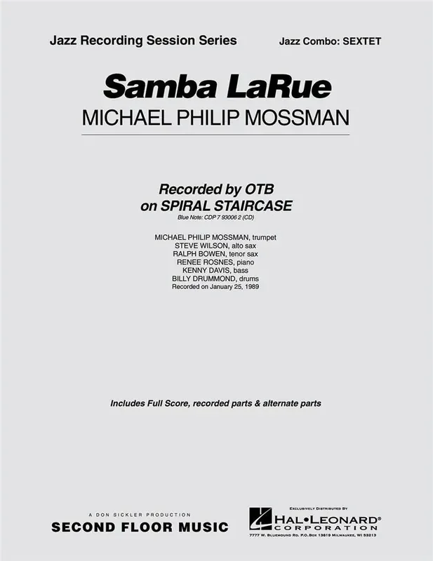 Michael Philip Mossman Samba Larue Jazz Ensemble