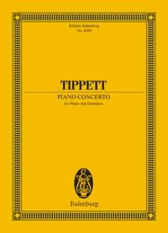 Michael Tippett Piano Concerto Orchester mit Solo