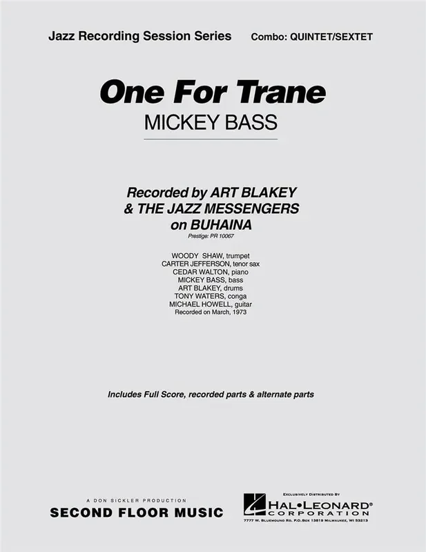 Mickey Bass One for Trane Jazz Ensemble