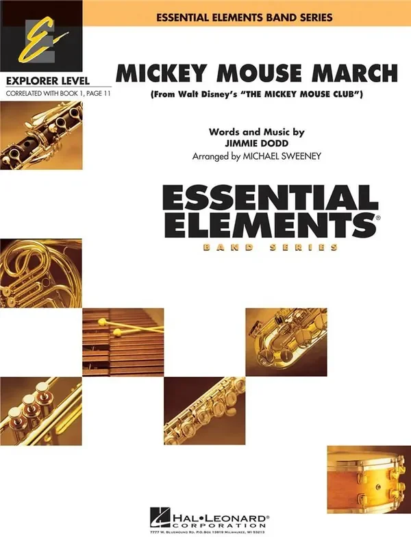 Mickey Mouse March (Arr. Michael Sweeney) Blasorchester