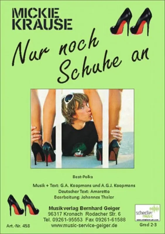 Mickie Krause Nur Noch Schuhe An (Arr. Johannes Thaler) Blasorchester