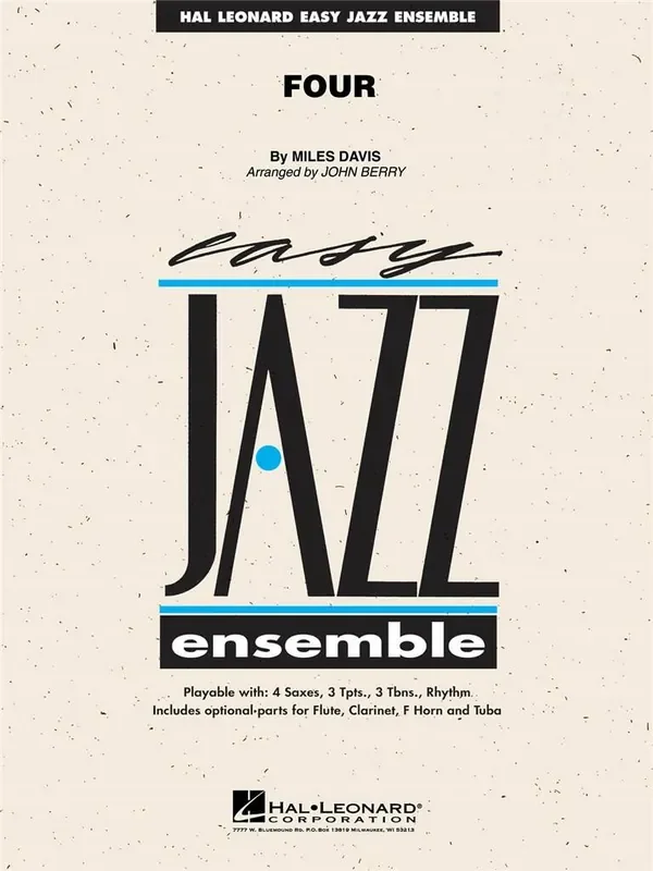 Miles Davis Four (Arr. John Berry) Jazz Ensemble