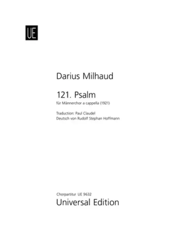 Milhaud, Darius Psaume 121