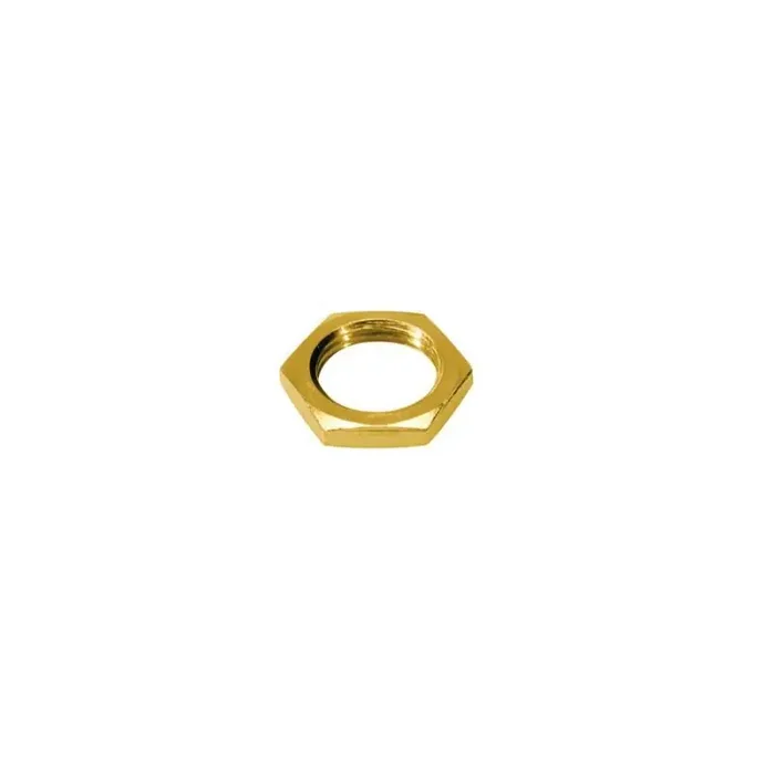 Moer voor chassis connector, goud, 12 stuks