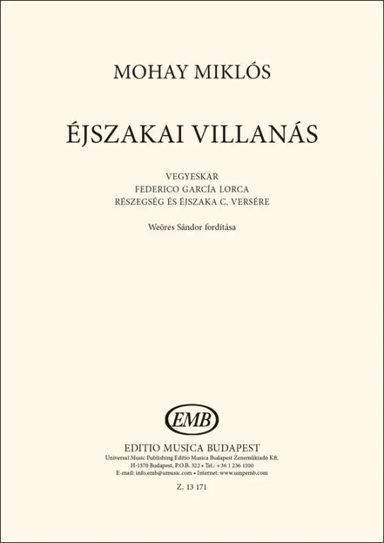 Mohay Miklós Dr. Éjszakai villanás