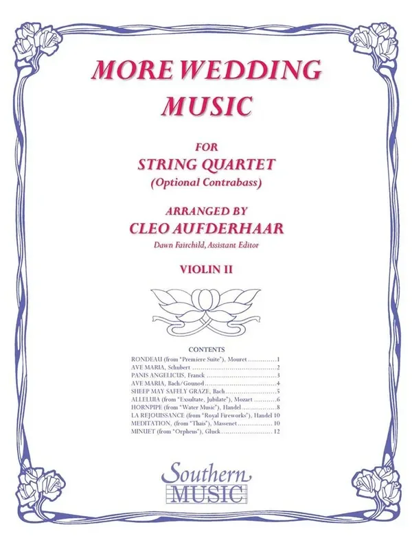 More Wedding Music (Arr. Cleo Aufderhaar) Orchester
