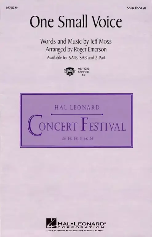 Moss, Jeff One Small Voice ( from Sesame Street)