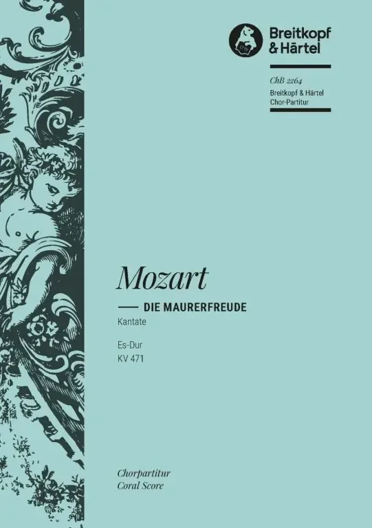Mozart, Wolfgang Amadeus Die Maurerfreude in Eb major K. 471