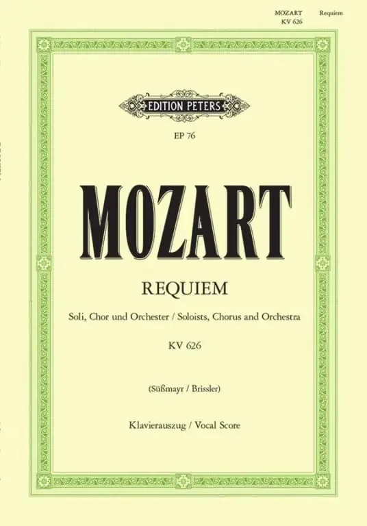 Mozart, Wolfgang Amadeus Requiem K626