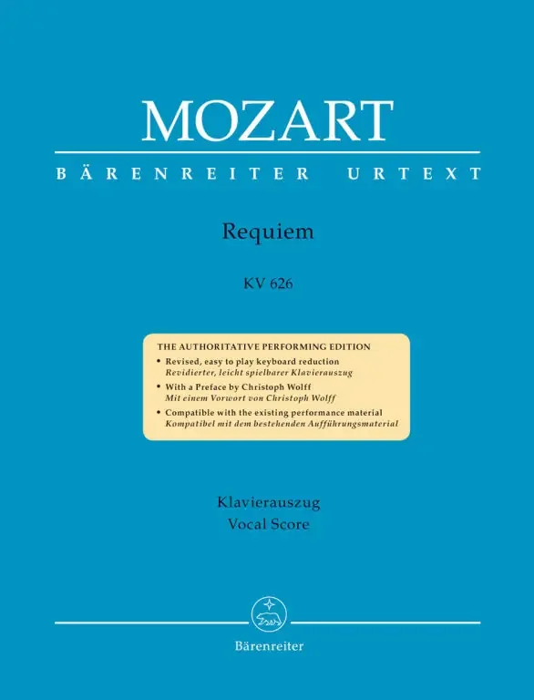 Mozart, Wolfgang Amadeus – Süssmayr, Franz Xaver Requiem K. 626