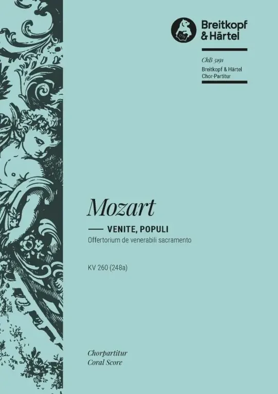 Mozart, Wolfgang Amadeus Venite, populi K. 260 (248a)