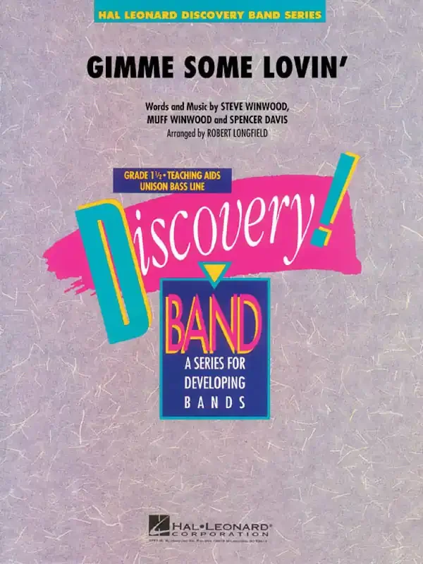 Muff Winwood Gimme Some Lovin‘ (Arr. Robert Longfield) Blasorchester