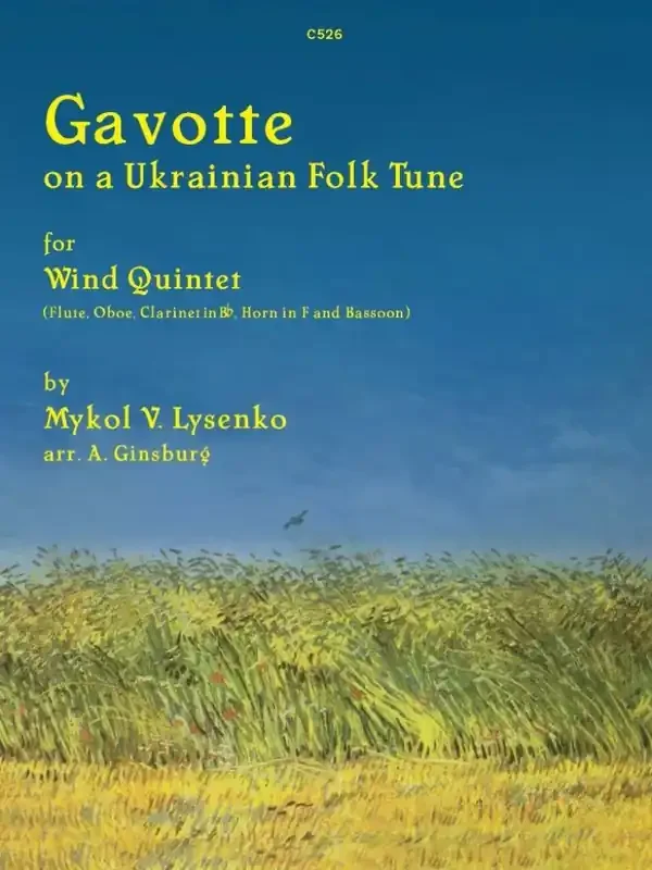 Mykol Lysenko Gavotte on a Ukranian Folk Tune Bläserensemble