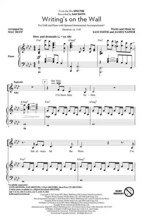 Napier, James Writing‘s on the Wall