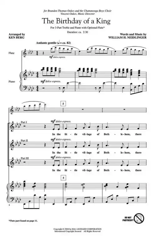 Neidlinger, William Henry The Birthday of a King