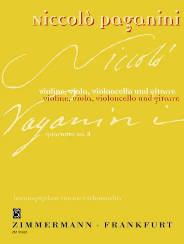 Niccolò Paganini Quartet No.8 In A Kammerensemble
