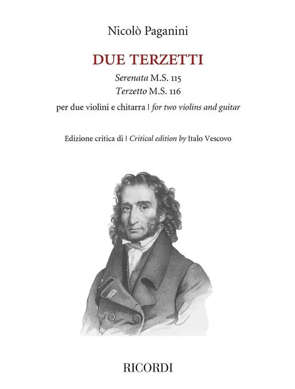 Nicolò Paganini Due Terzetti per due violini e chitarra Kammerensemble