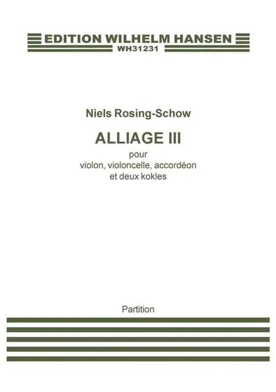 Niels Rosing-Schow Alliage III Kammerensemble