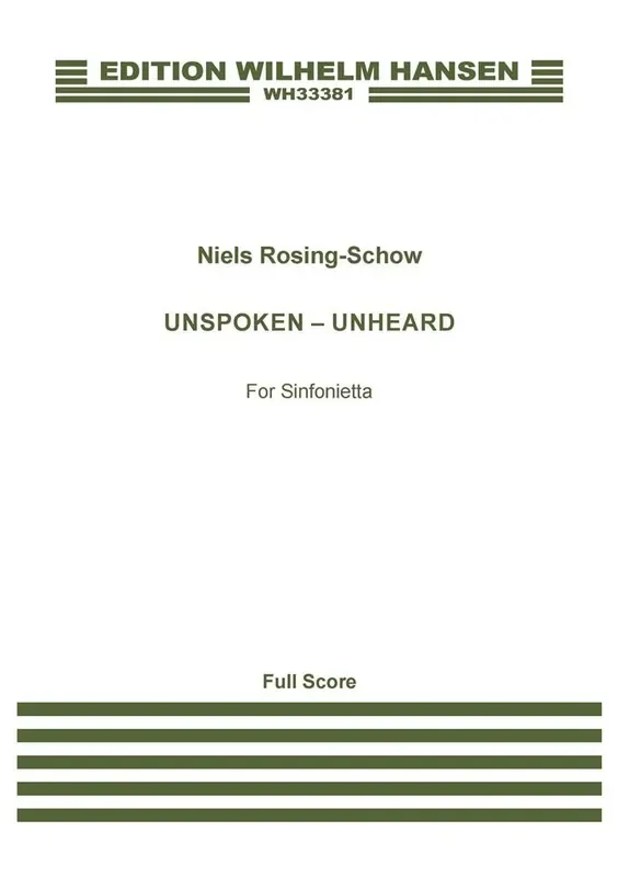 Niels Rosing-Schow Unspoken – Unheard Kammerorchester
