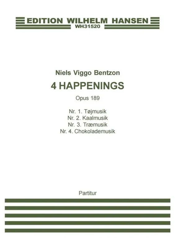 Niels Viggo Bentzon 4 Happenings Kammerensemble