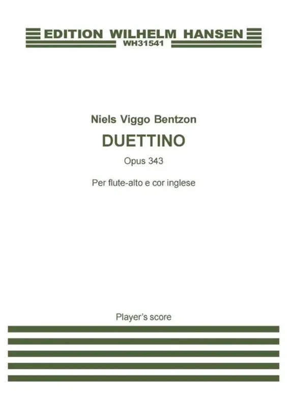Niels Viggo Bentzon Duettino Op. 343 Gemischtes Duett