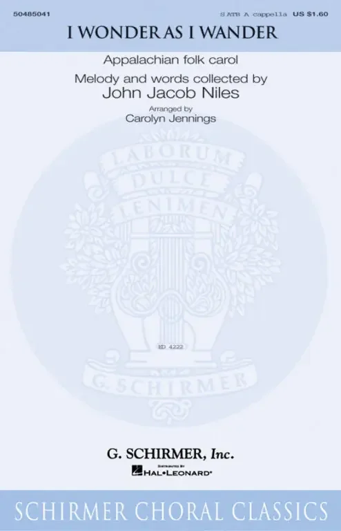 Niles, John Jacob I Wonder As I Wander