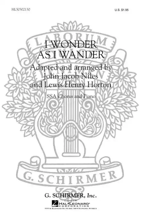 Niles, John Jacob I Wonder As I Wander