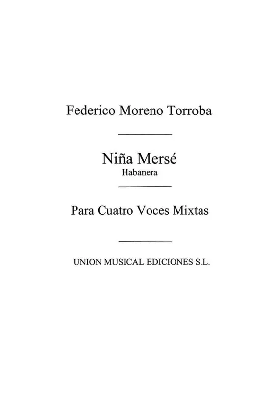 Nina Merse Habanera Gemischter Chor mit Begleitung