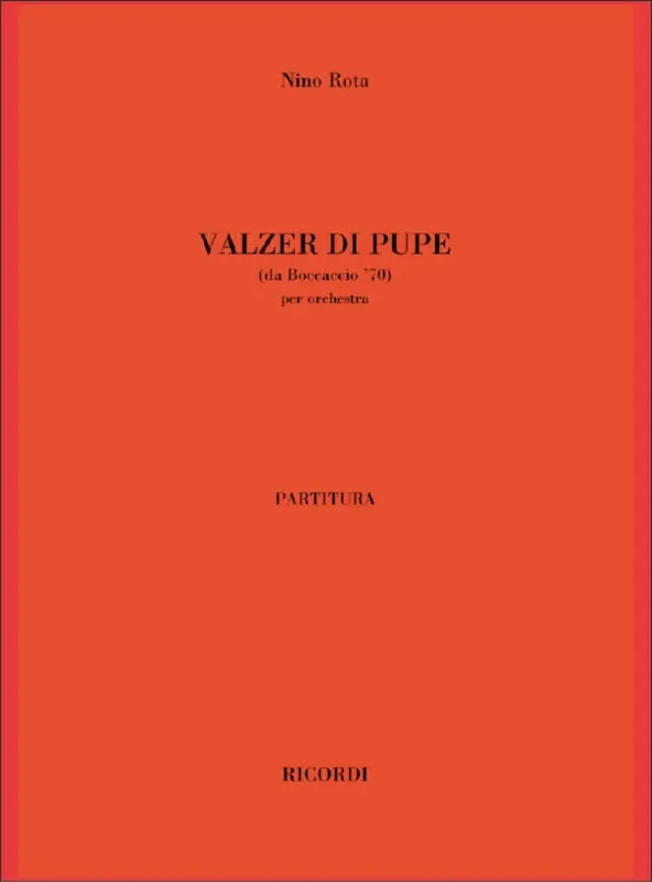 Nino Rota Valzer Di Pupe Orchester