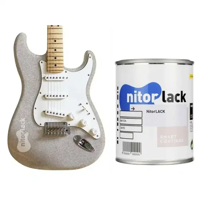 NitorLACK NitorPOL acrylic paint silversparkle – 500ml can