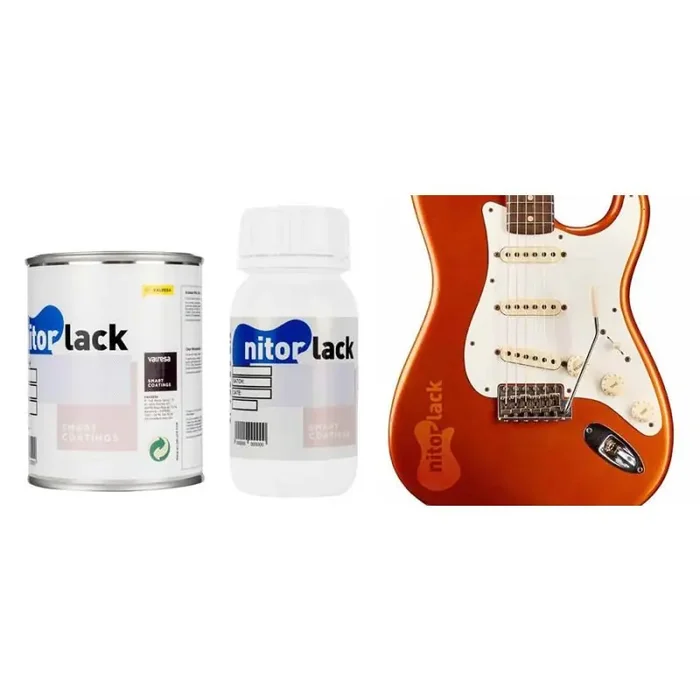 NitorLACK NitorPOL polyurethane paint candy tangerine – 500ml can + 250ml hardener