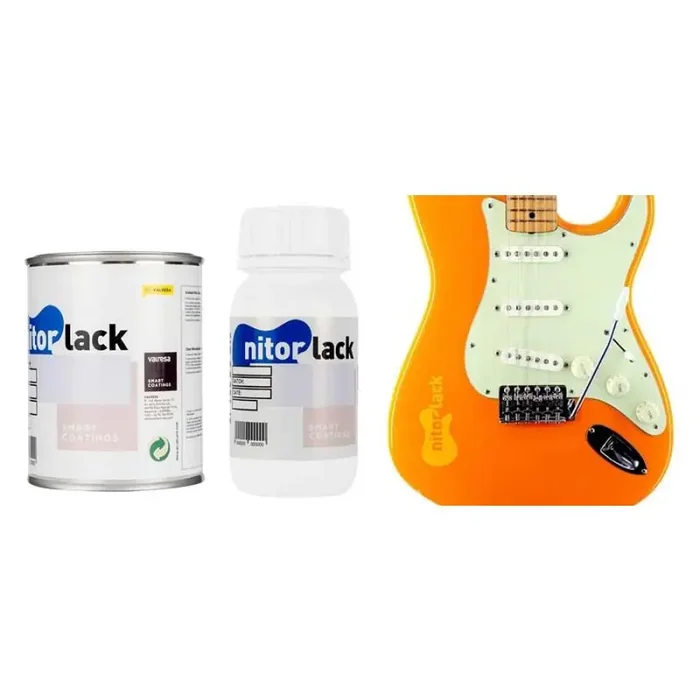 NitorLACK NitorPOL polyurethane paint orange capri – 500ml can + 250ml hardener